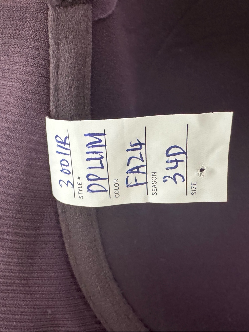 Spanx Bra-llelujah Lightly Lined Full Coverage Bra- Sales Sample- Dark Plum 34D - Picture 6 of 8